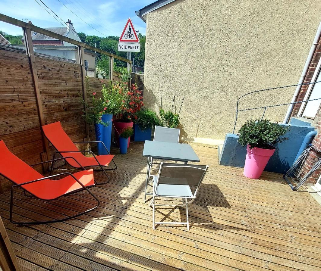 Les Belles Terrasses Dieppe ,3 Appartements , Le Vegetal De 1 A 8 Personnes , Le Tropical De 1 A 6 Personnes , Le Floral Avec Terrasse De 1 A 3 Personnes , Quartier Calme Au Stationnement Gratuit A Cote De L'Avenue Verte Kültér fotó